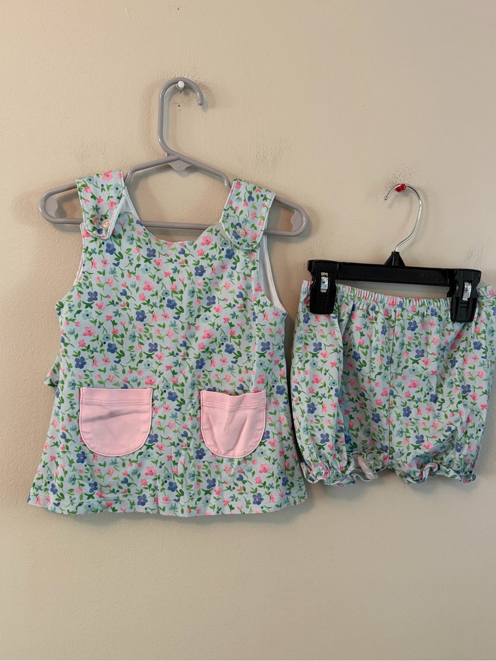 The Proper Peony Floral Two-Piece Set with Pink Pockets